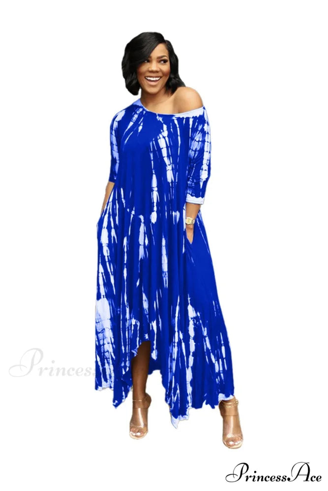 Tie-dyed Drop Shoulder Dress