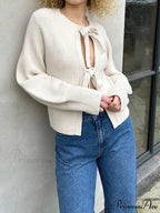 Tie Front Knit Autumn Cardigan
