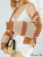 Tie Front V-neck Sweater