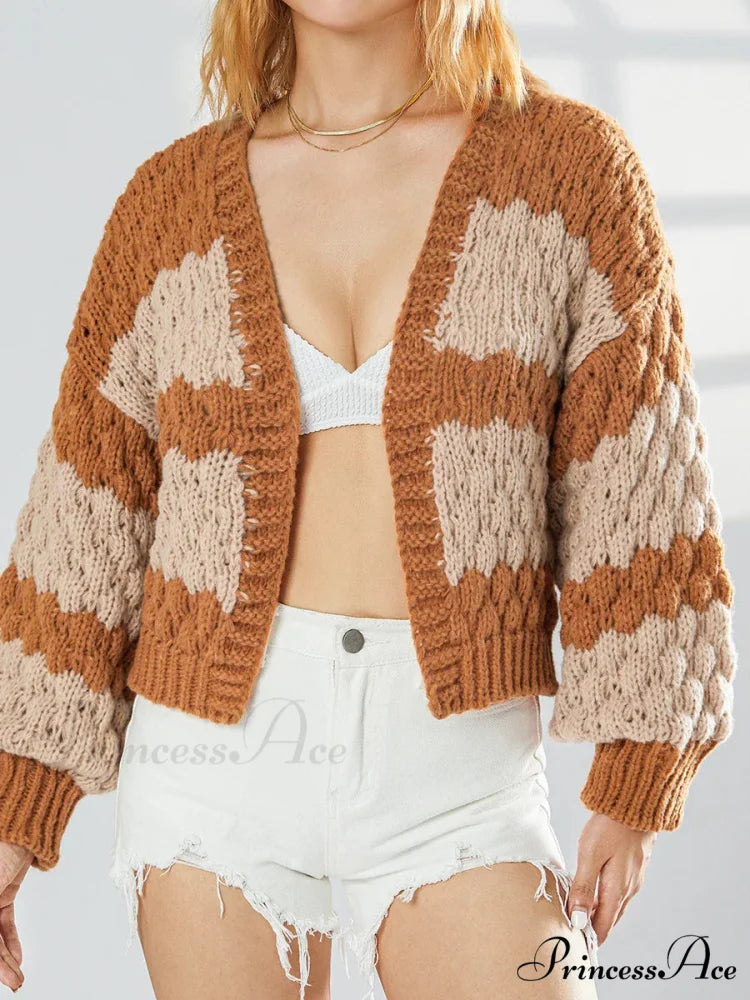 Tie Front V-neck Sweater