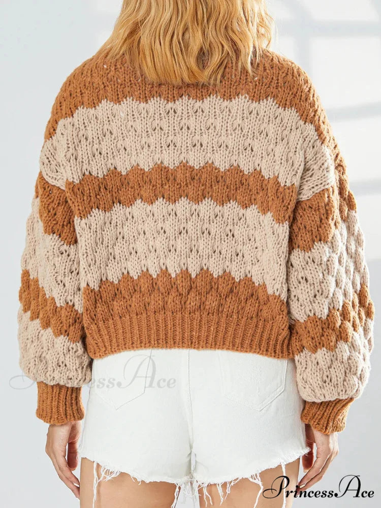 Tie Front V-neck Sweater