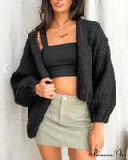 Tie Front V-neck Sweater