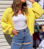 Tie Front V-neck Sweater