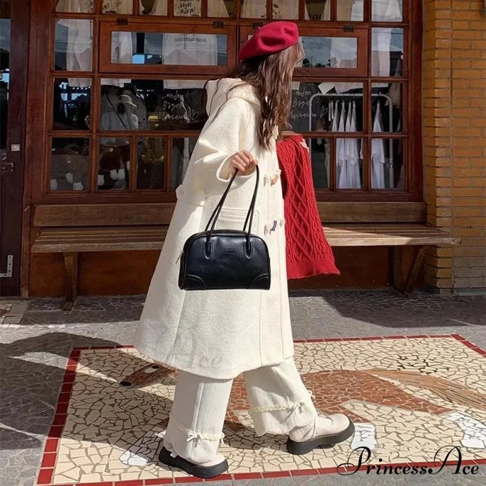 Tie Lace Corduroy Broad Leg Trousers