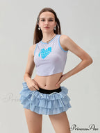 Tiered Bow Skort Short