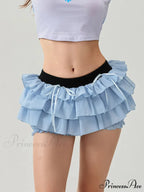 Tiered Bow Skort Short
