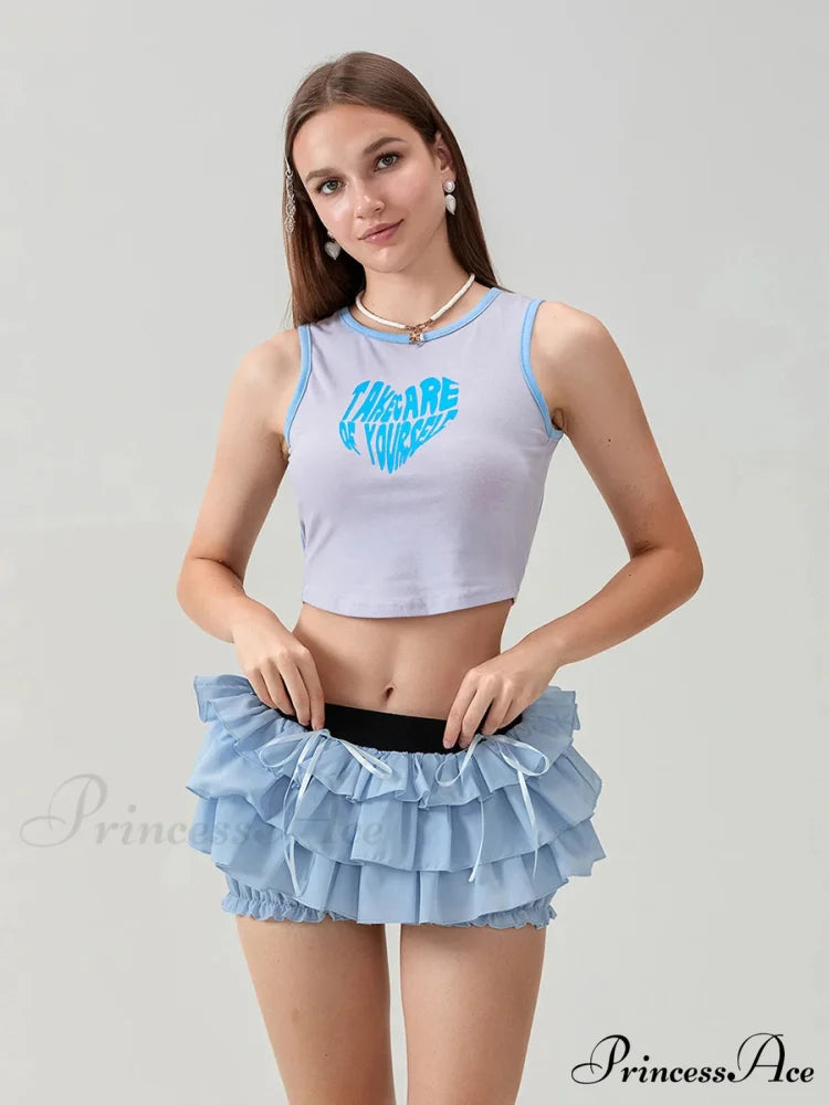 Tiered Bow Skort Short