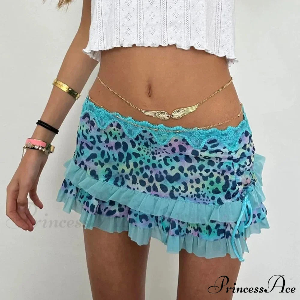 Tiered Frills A-Line Skirt