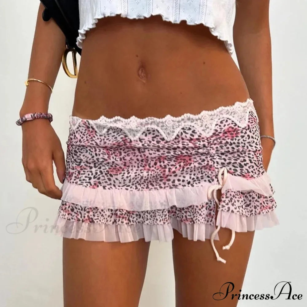 Tiered Frills A-Line Skirt