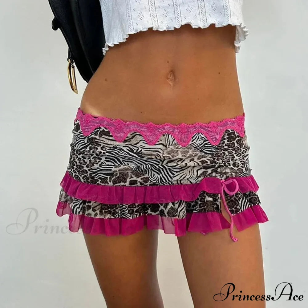 Tiered Frills A-Line Skirt