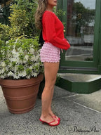 Tiered Lace Ribbon Bloomer Short