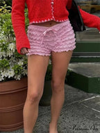 Tiered Lace Ribbon Bloomer Short