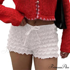 Tiered Lace Ribbon Bloomer Short