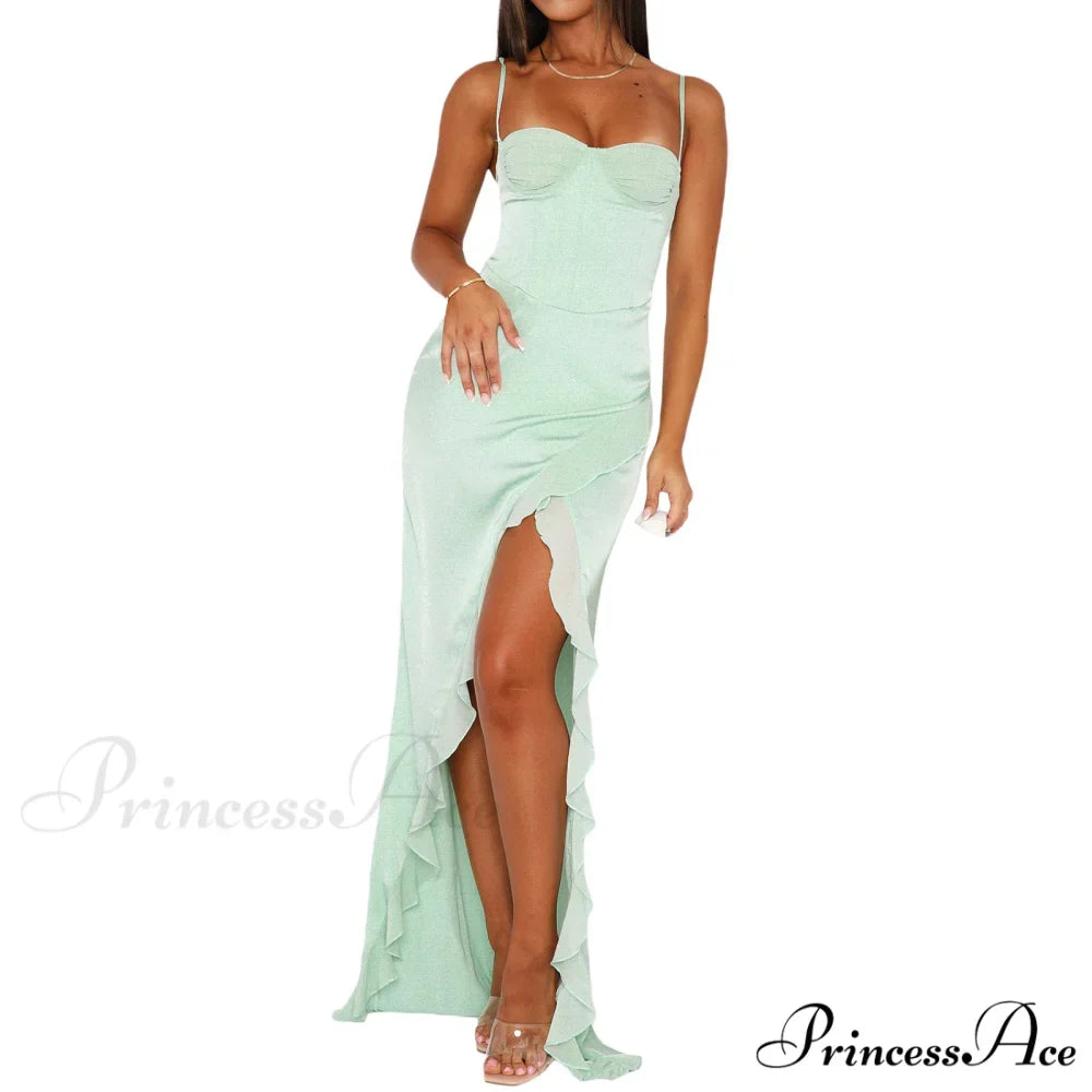 Tiffany Sleeveless High Charming Slit Formal Dress