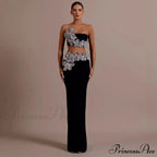 Tight Dress Set with Sparkling Details Prom Dress