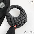 Tiny Quilted Tote Cotton Padded Shoulder Purse