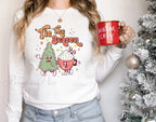 Tis The Season Cute Tree Cups Printing Popular Gift Christmas Hoodie