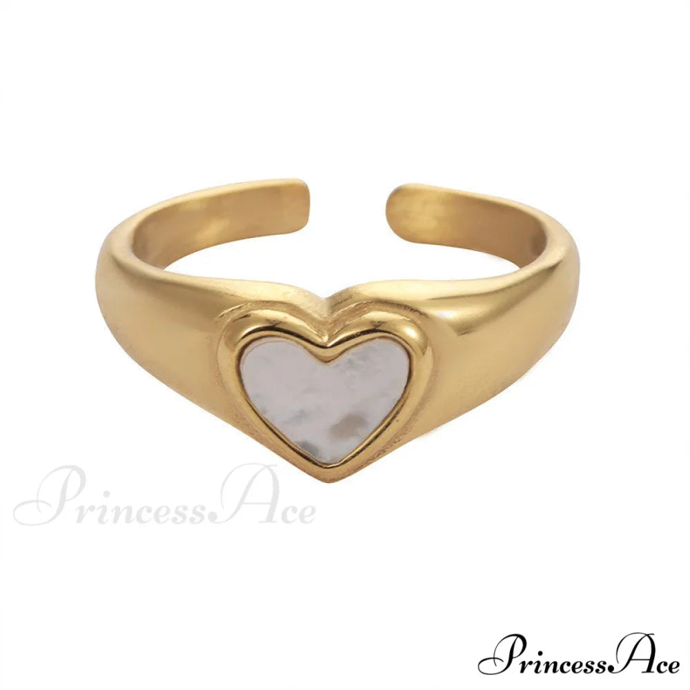 Titanium Steel Fashion Romantic Heart Rings