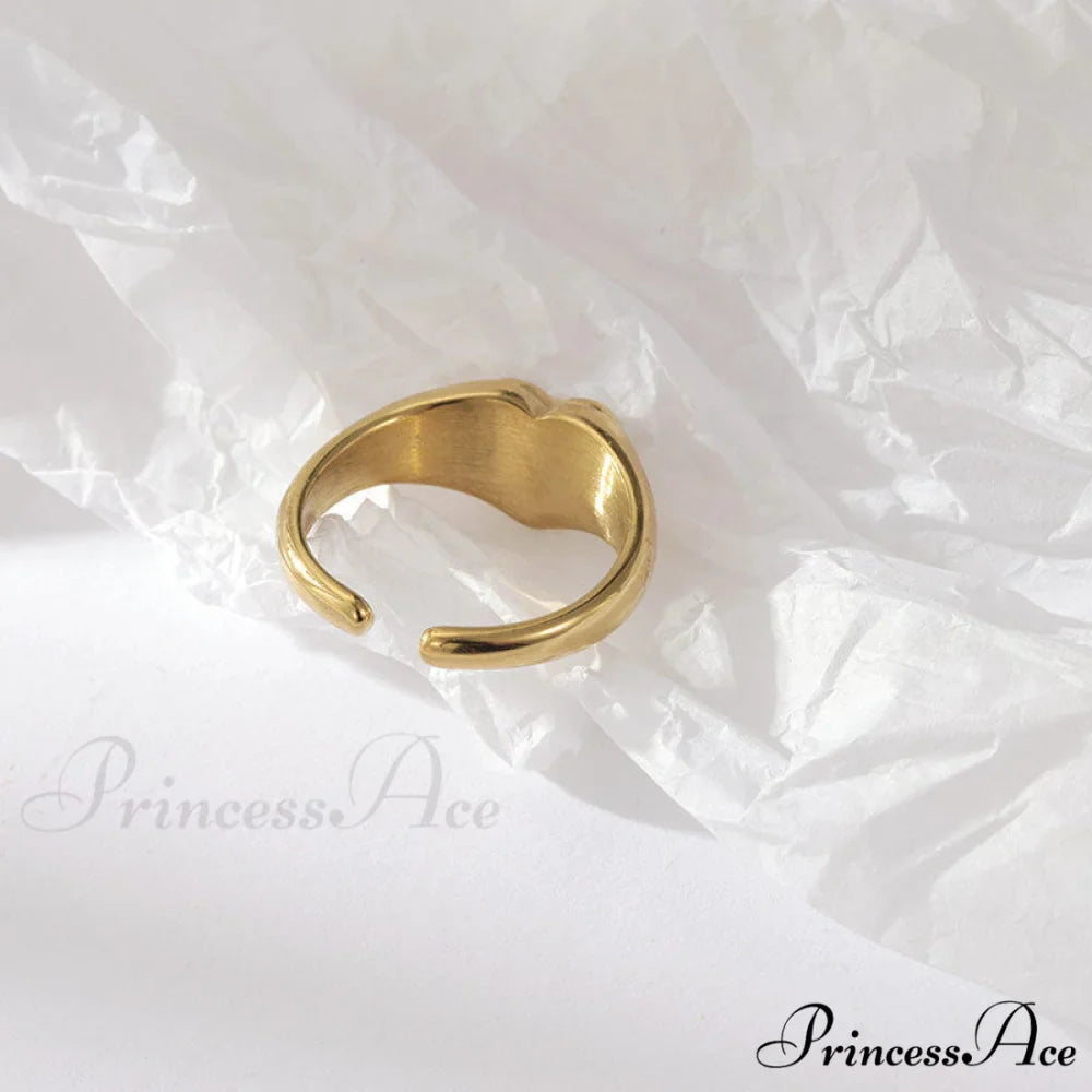 Titanium Steel Fashion Romantic Heart Rings