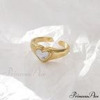 Titanium Steel Fashion Romantic Heart Rings
