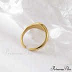 Titanium Steel Gold Plated Eight-pointed Star Rings