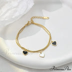 Titanium Steel Heart Drop Necklace