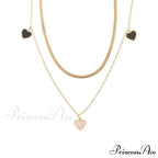 Titanium Steel Heart Drop Necklace