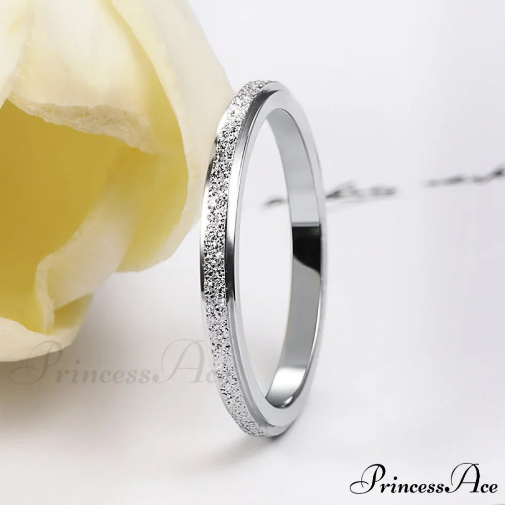 Titanium Steel Minimalist Simple Closed Rings