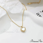 Titanium Steel White Fritillary Bead Necklaces