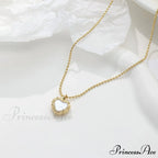 Titanium Steel White Fritillary Bead Necklaces