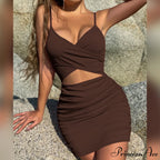 Total Dream Stylish Satin Mini Dress