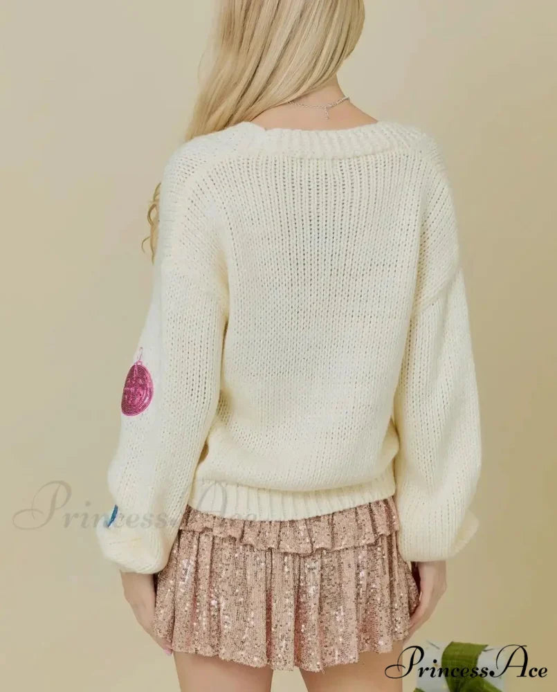 Toy Collar Bind-Up Sweater Cardigan