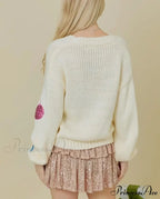 Toy Collar Bind-Up Sweater Cardigan