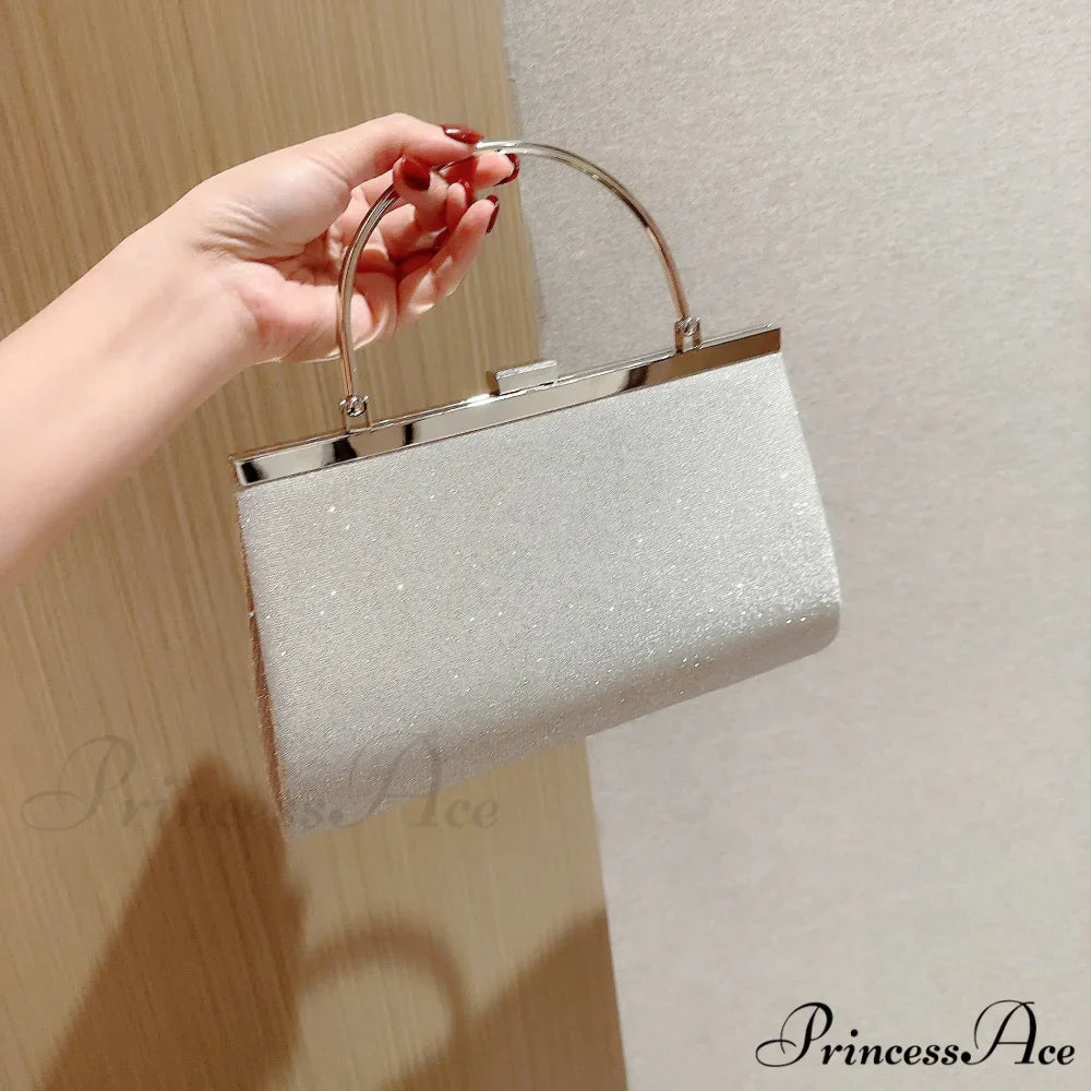 Traditional Folded Evening Bag Glittering Celebration Prom Handbag Dress Purse