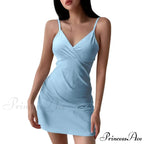 Traf Halter Fit Knitted Mini Dress