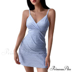 Traf Halter Fit Knitted Mini Dress