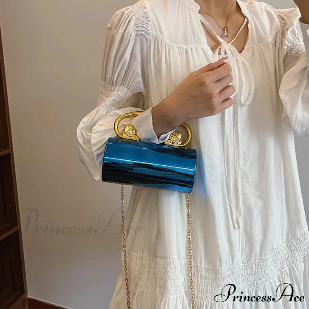 Transparent Circular Crossbody Evening Purse