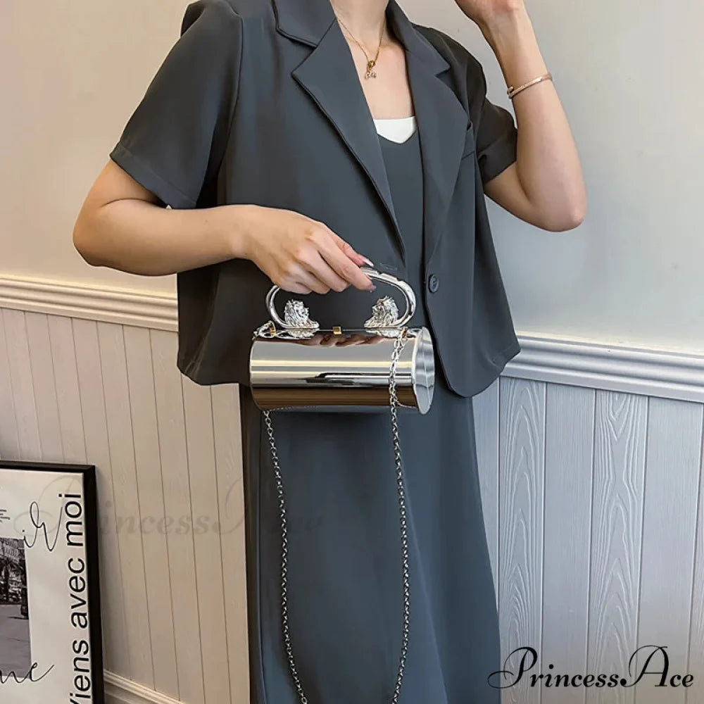 Transparent Circular Crossbody Evening Purse