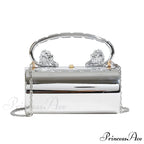 Transparent Circular Crossbody Evening Purse