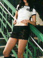 Transparent Lace Main Road Skirt