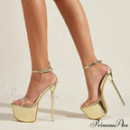 Transparent Summer Party Wedding 17CM Platform Sexy High-Heel