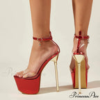 Transparent Summer Party Wedding 17CM Platform Sexy High-Heel