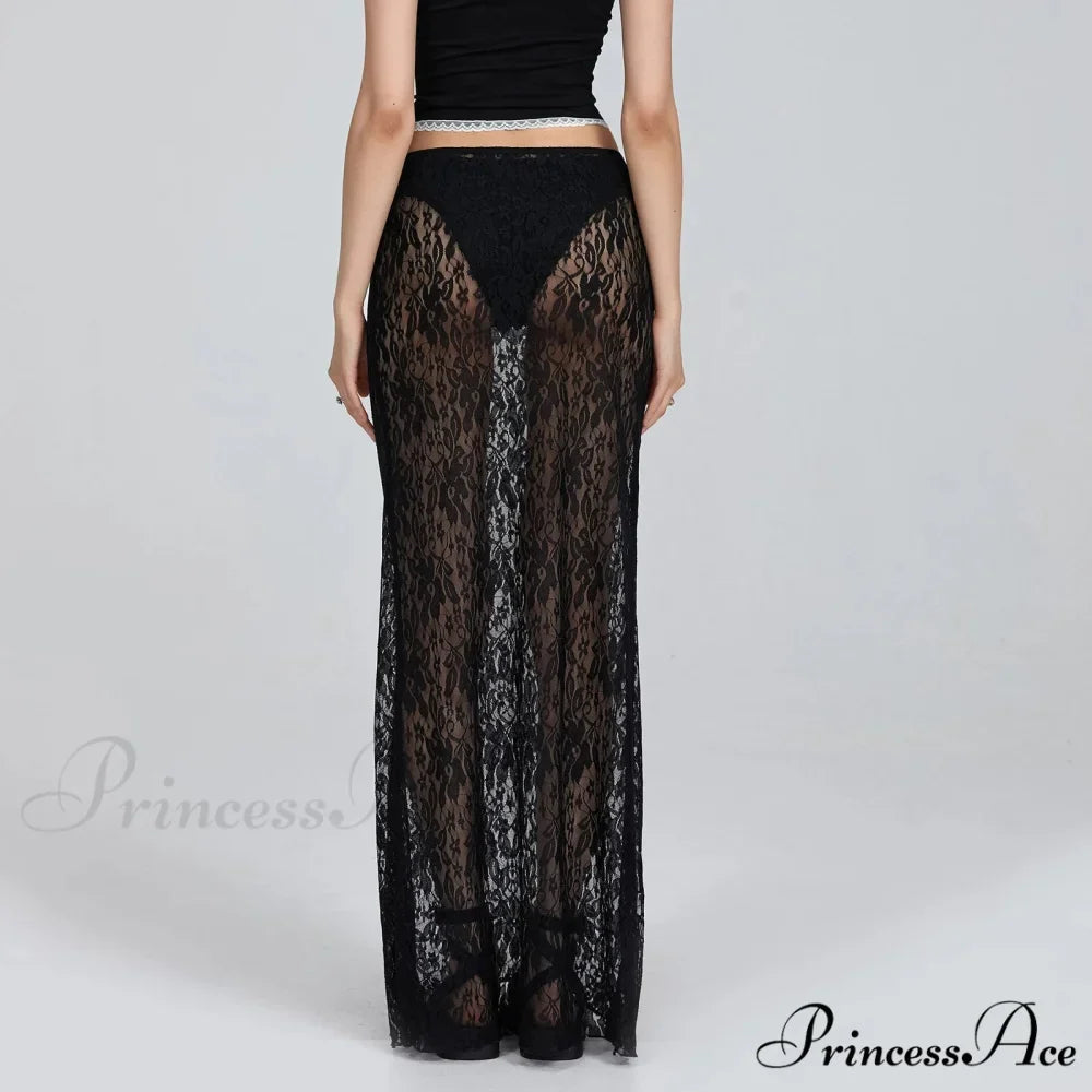 Transparent Tailored Skirt