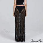 Transparent Tailored Skirt