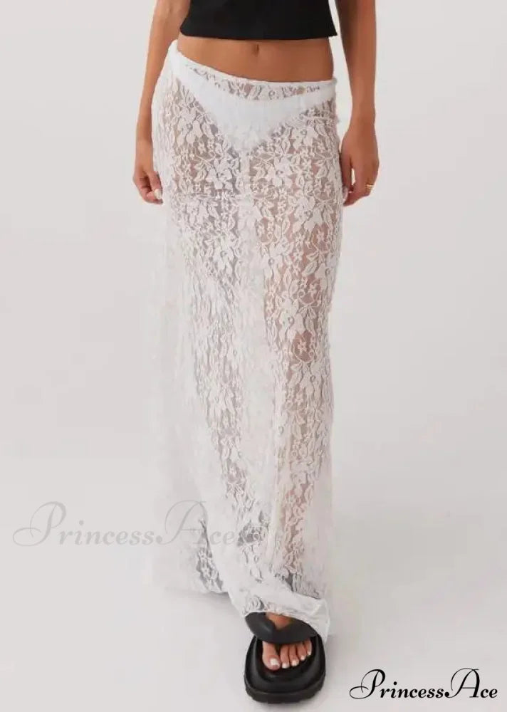 Transparent Tailored Skirt