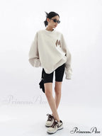 Trendy Printed Oversized Casual Autumn Hoodie