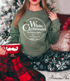 Trendy White Unisex Vintage Classical Crewneck Christmas Hoodie