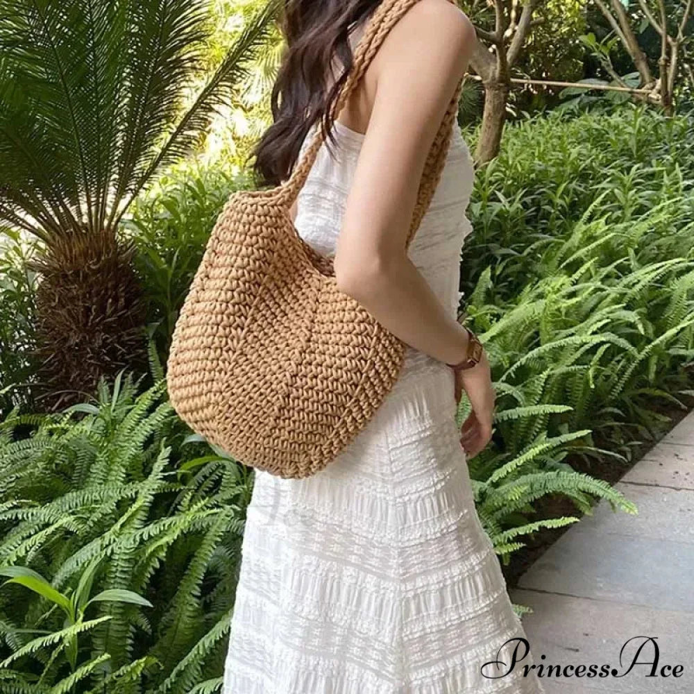 Trendy Woven Pattern Bucket Shoulder Bag