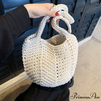 Trendy Woven Pattern Bucket Shoulder Bag