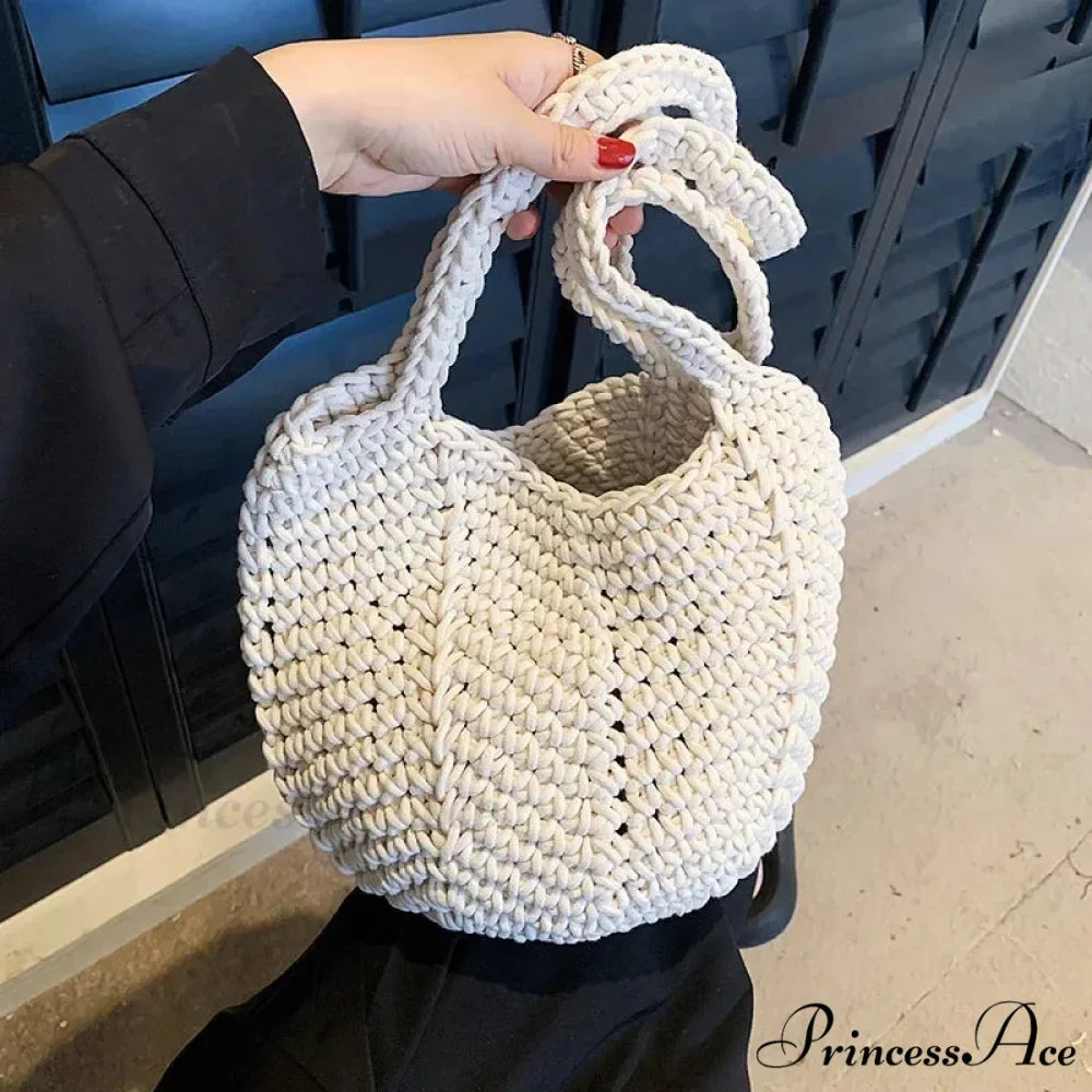 Trendy Woven Pattern Bucket Shoulder Bag